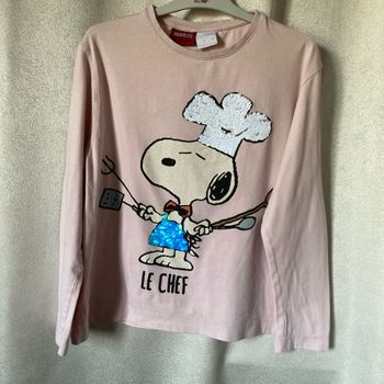 T-shirt Snoopy sequins 10 ans Zara