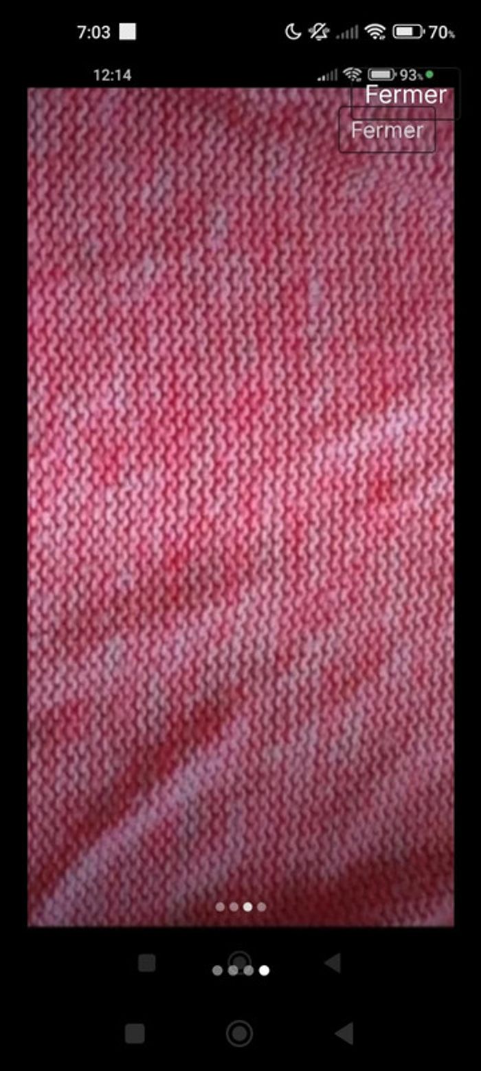 Très beau pull en laine rose fluo - photo numéro 3