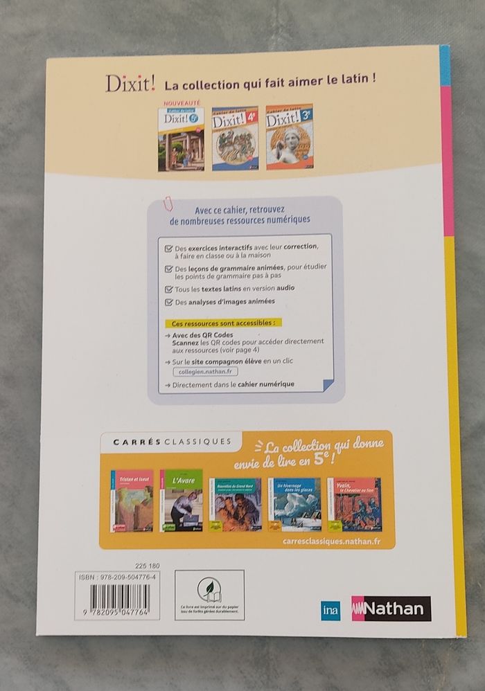 Dixit cahier de latin 5e - photo numéro 2