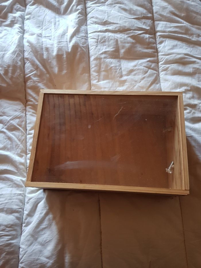 Boite vitrine en bois