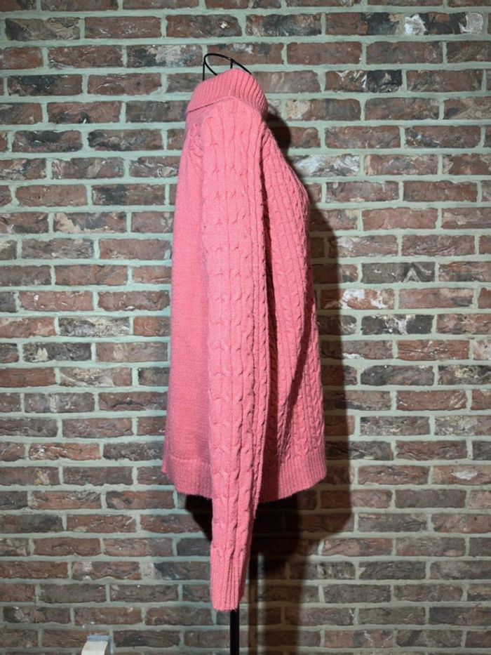 Pull col roulé torsadé rose Lili Sidonie Taille M / 38 - photo numéro 11
