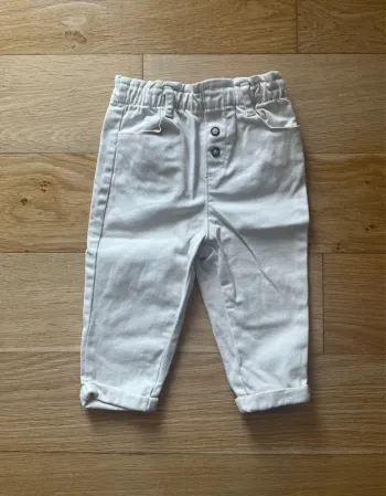 Pantalon beige écru Obaïbi – Taille 18 mois