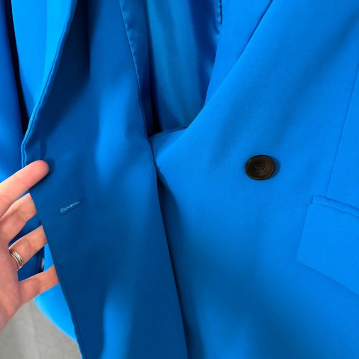 Blazer bleu Pull & Bear – Taille L, neuf sans étiquette - photo numéro 4
