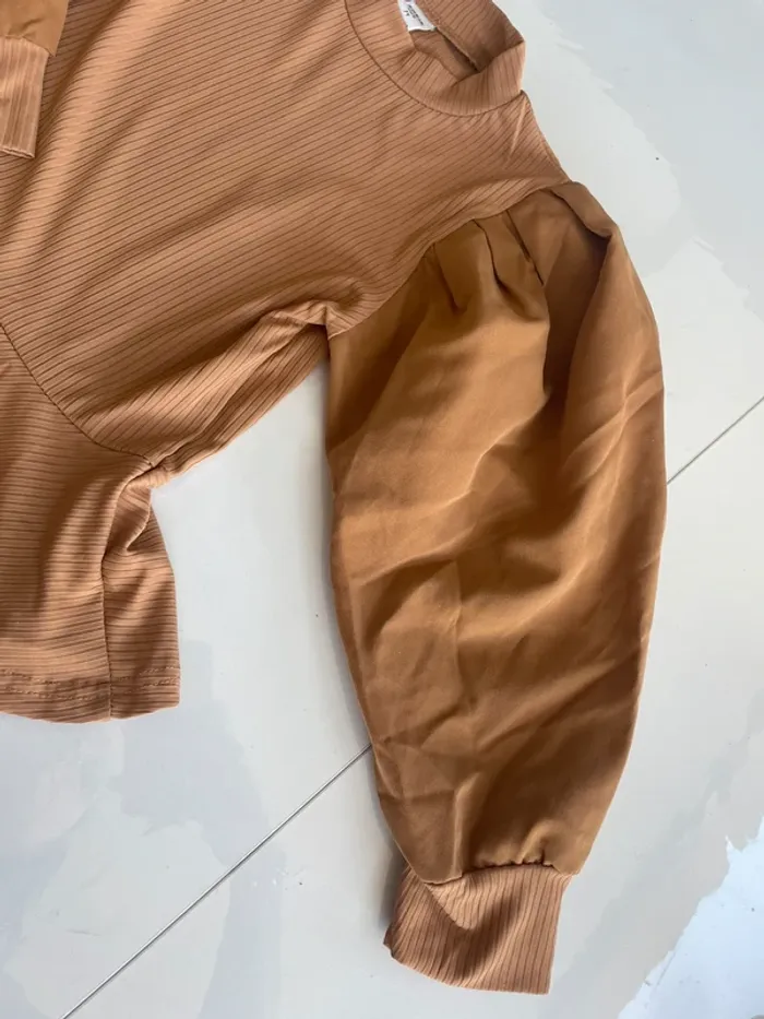 Ensemble legging et pull manches bouffantes 7 ans fille - photo numéro 3