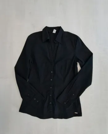 Chemise S. Oliver noire - Cintrée - Taille S - classique