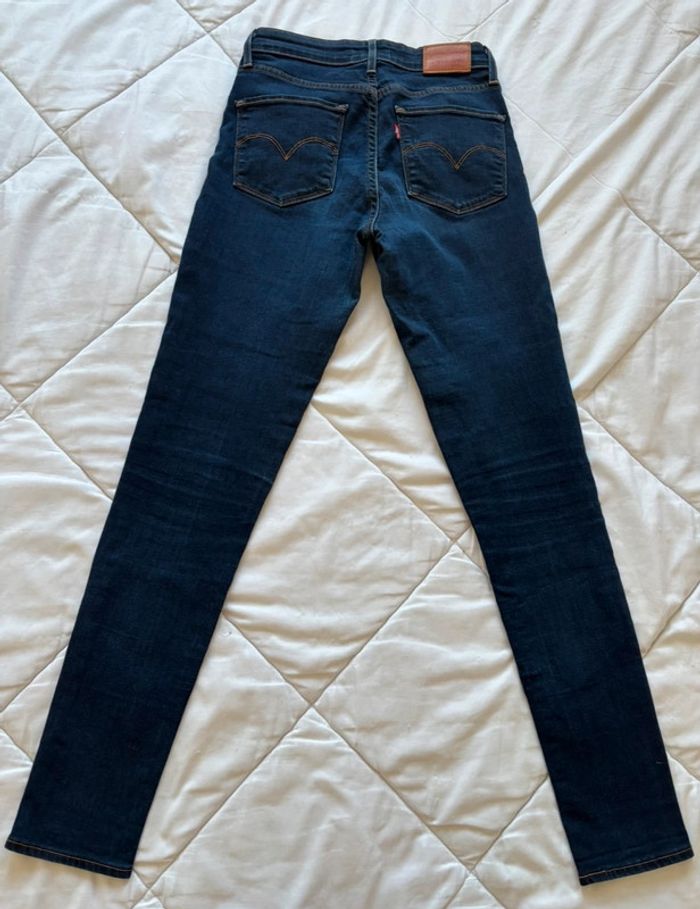 Jean Lévis 721 high rise super skinny bleu marine mi taille haute taille 36/38 W27 S/M L30 - photo numéro 14