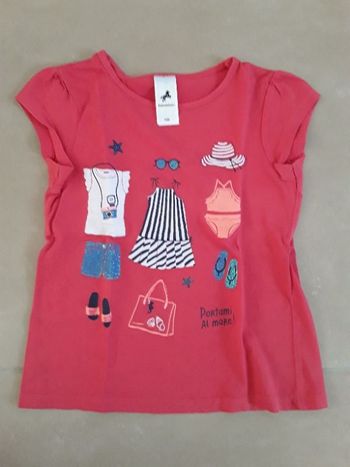 T-shirt rose foncé fille 122 cm PALOMINO TBE