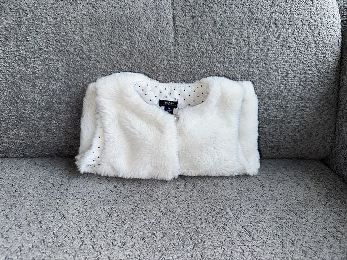 Veste fourrure sans manches blanche Kiabi - photo numéro 2
