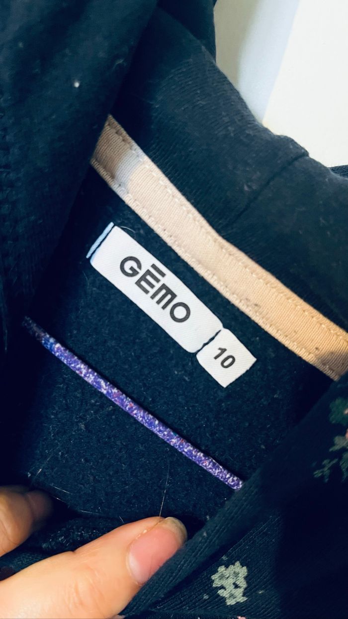 Robe sweat à capuche fleurie - photo numéro 3