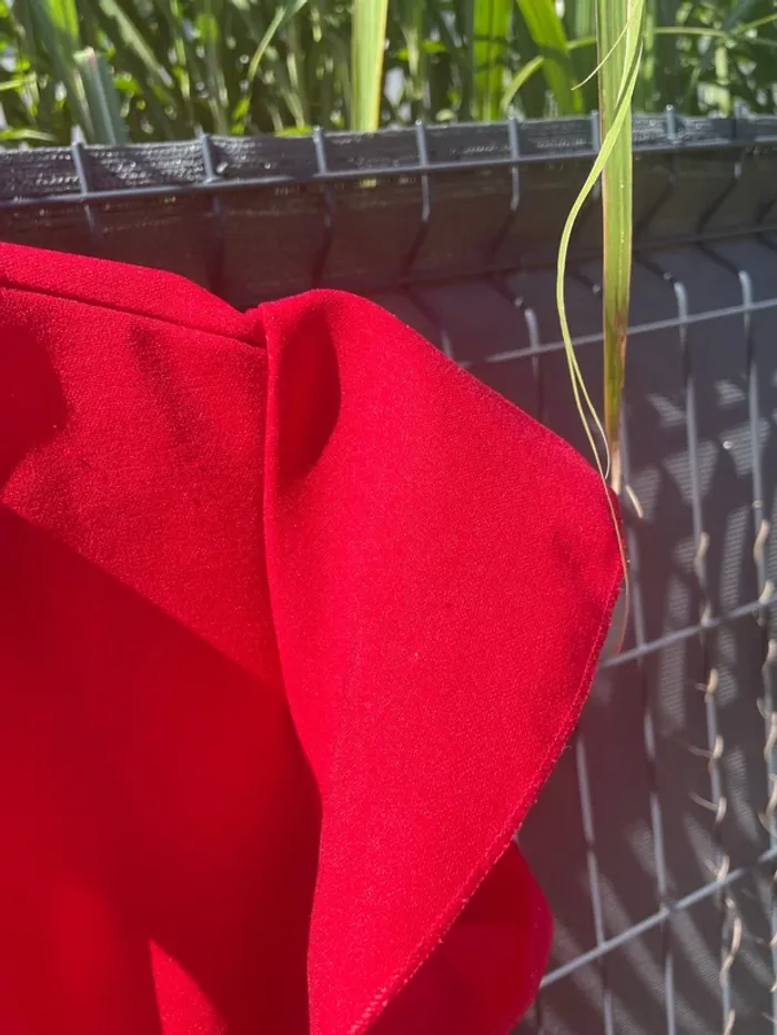 Robe rouge manches papillon – SHEIN – Taille XS - photo numéro 2