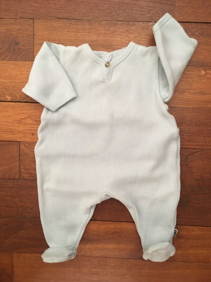 Pyjama coton milleraies assez épais Petit Bateau 3 mois