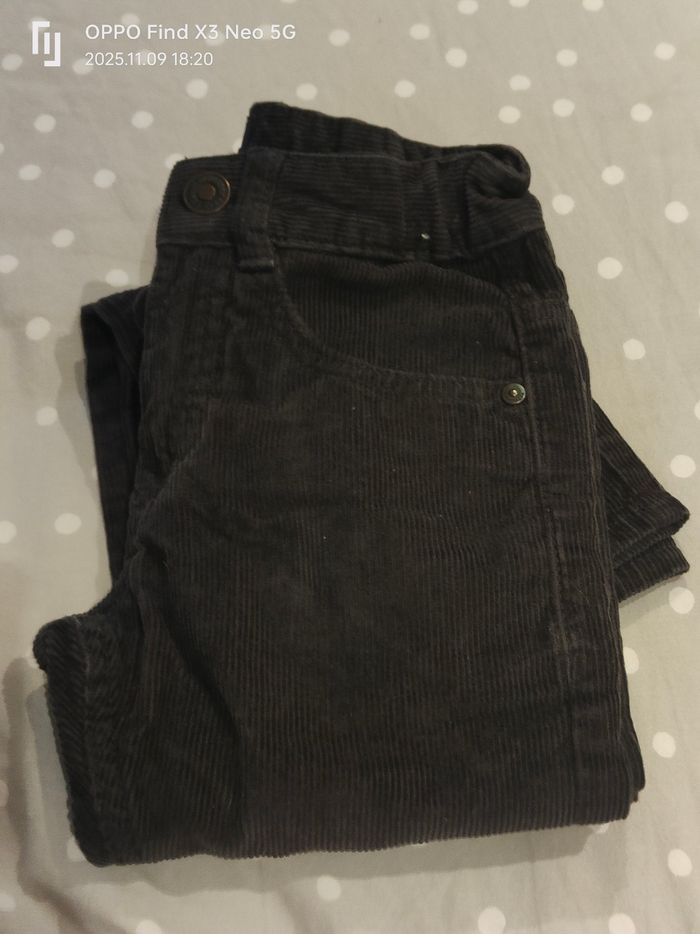 Jean velours côtelé 7ans-120-125cm Kiabi Réduction jusqu'à -70%