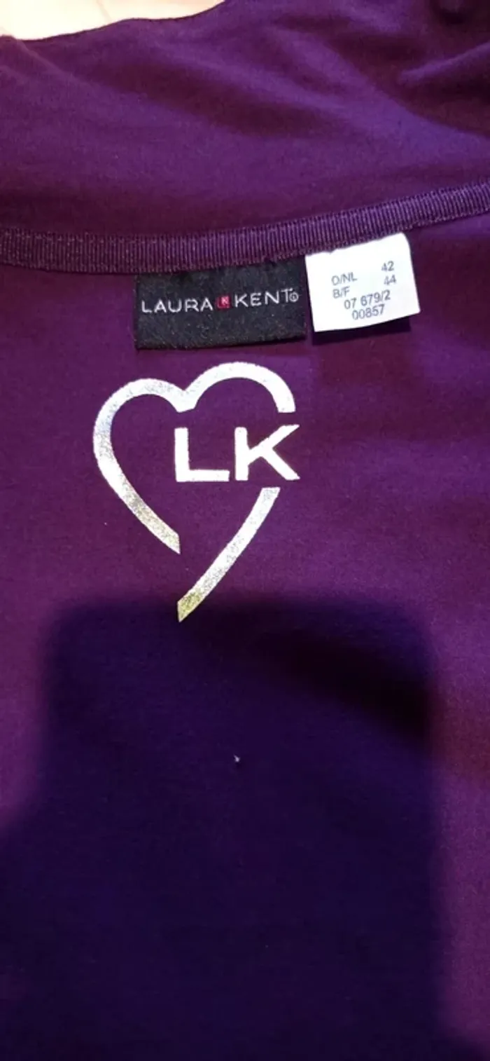 🌸 Veste légère zippée, Laura Kent, taille 44 - photo numéro 4