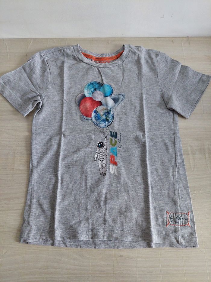 T-shirt gris avec motif garçon 6/7ans - photo numéro 2