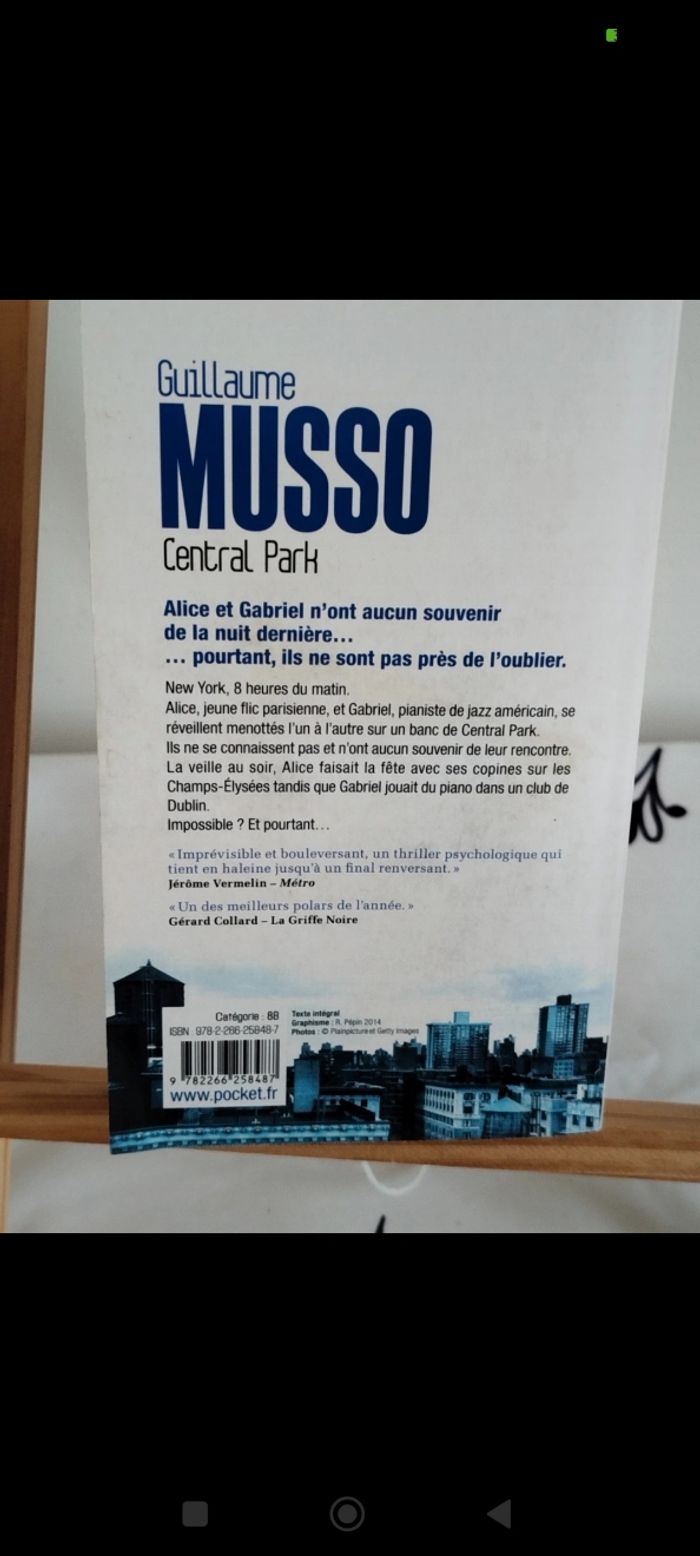 Central Park Guillaume Musso - photo numéro 2