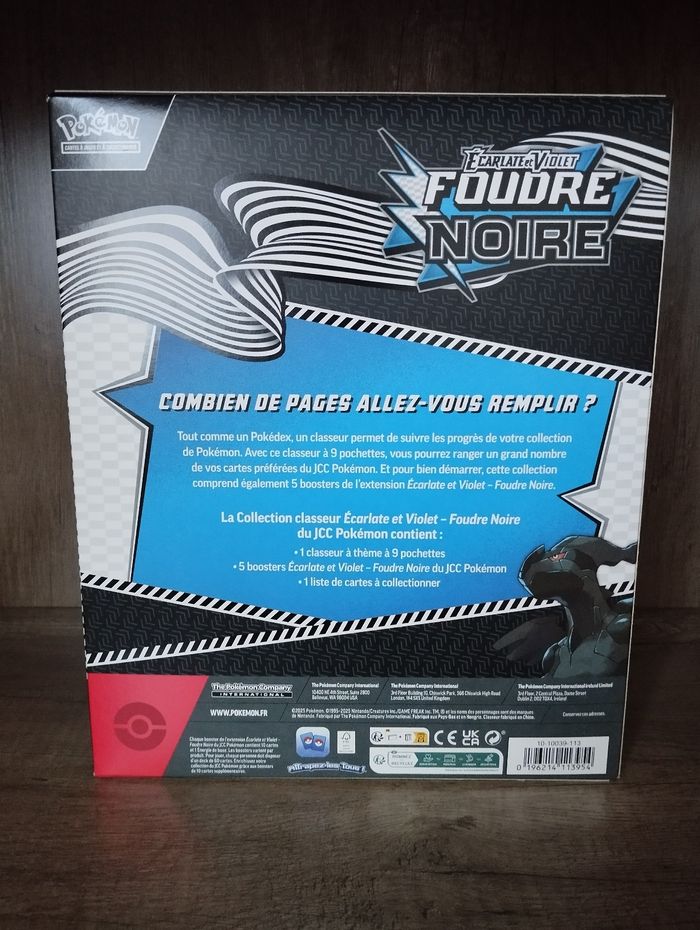Pokémon collection classeur Foudre noire - photo numéro 2
