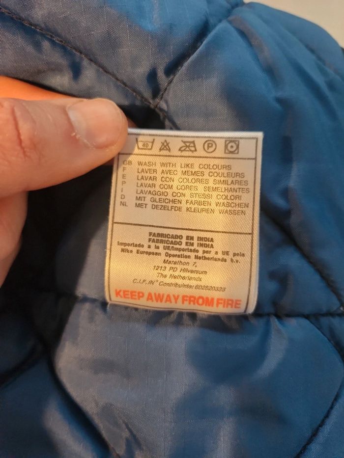 Manteau doudoune bleu marine Nike XL - photo numéro 18