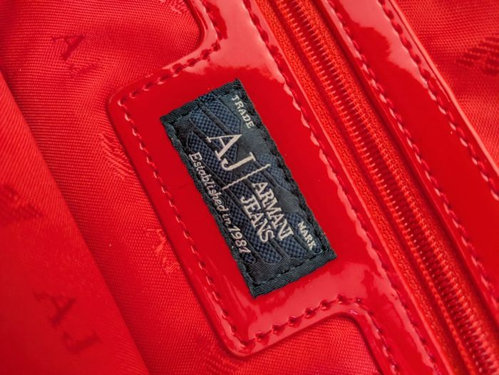 Sac a main matelassée en vinyl Armani jeans - photo numéro 8