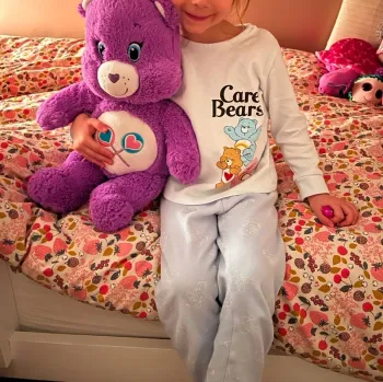 Pyjama 2 pièces bleu clair thème Bisounours/Care Bears - Taille 4 Ans