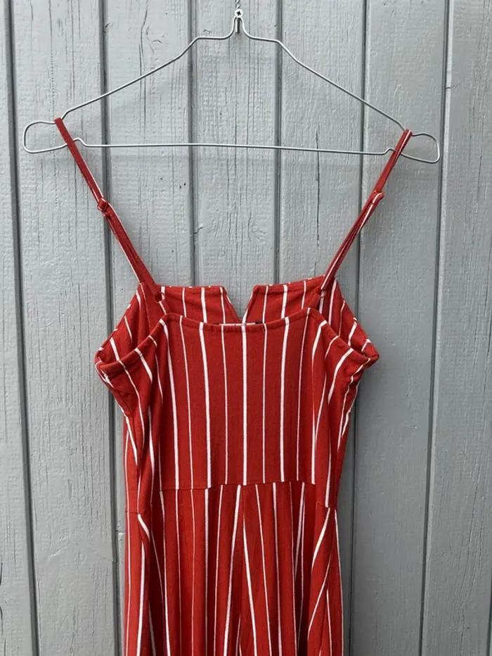 Combi-pantalon rayé coloré fines bretelles XS/34 - photo numéro 4