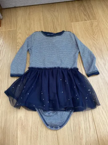 18 mois Petit bateau body avec robe intégrée