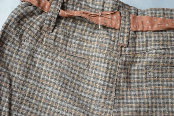 Short à carreaux Zara Baby 18-24 mois - Marron - photo numéro 5