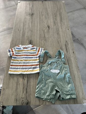 Ensemble tee-shirt salopette