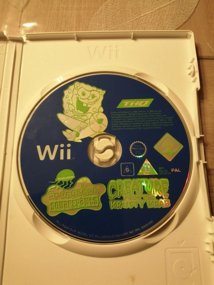 Jeu wii Bob l'éponge - photo numéro 2