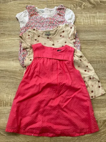 Lot de 3 robes d’été, taille 1 an
