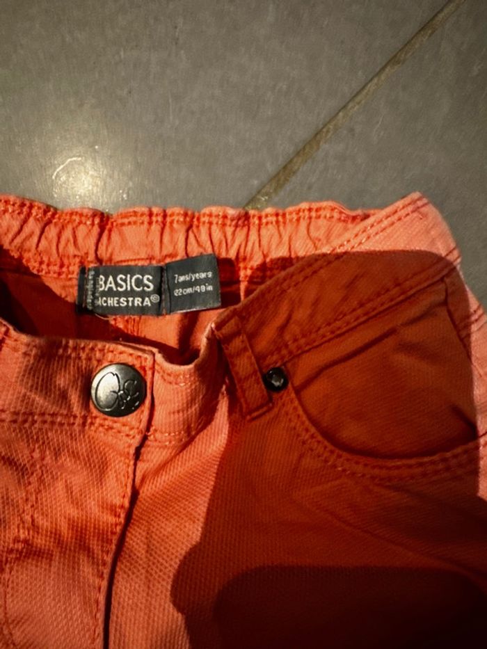 Short / Bermuda en jean - Orchestra - Basics / Strass - Rose & argenté - 7 ans - photo numéro 2