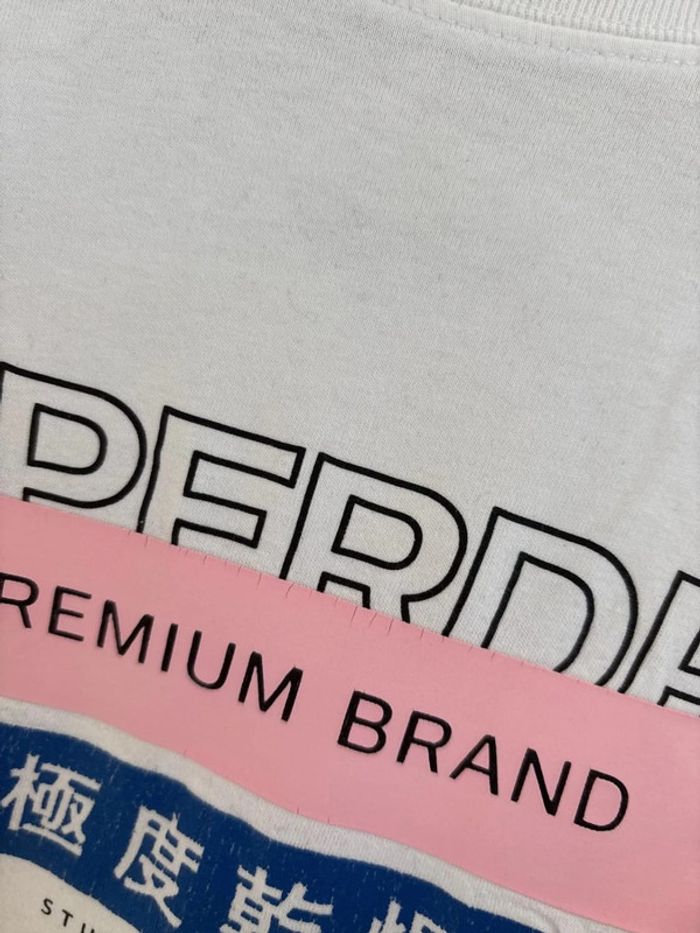 t-shirt blanc superdry taille 38 - photo numéro 3