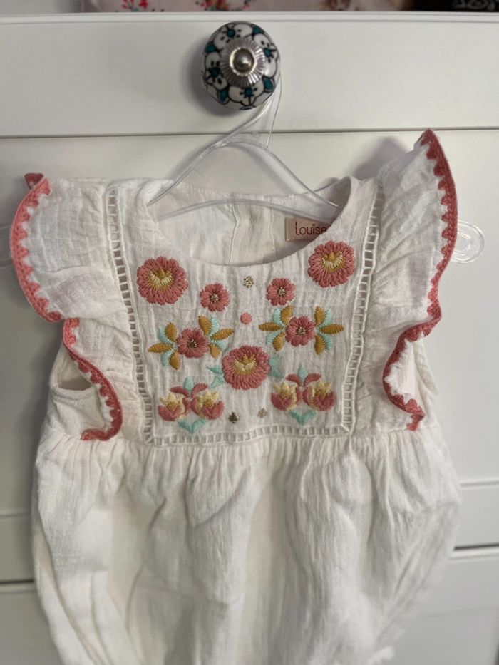 Ensemble Barboteuse 12 mois et bonnet T2 Louise Misha - photo numéro 2