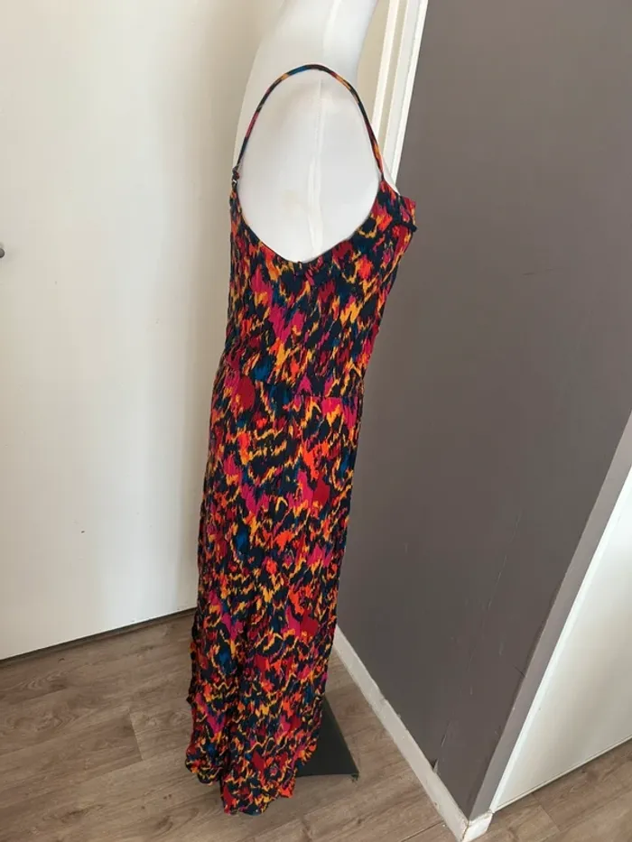 Promod, robe, longue été femme, taille 36 imprimer multicolore - photo numéro 5