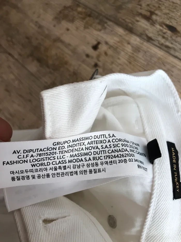 Jeans blanc Massimo Dutti - photo numéro 10