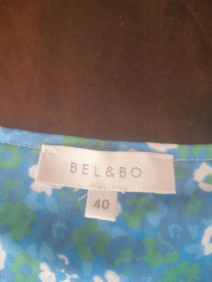 Robe Bel & Bo bleue flories taille 40 - photo numéro 14