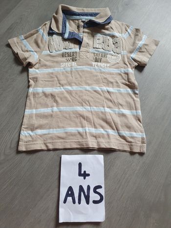 Maillot t-shirt polo 4ans garçon