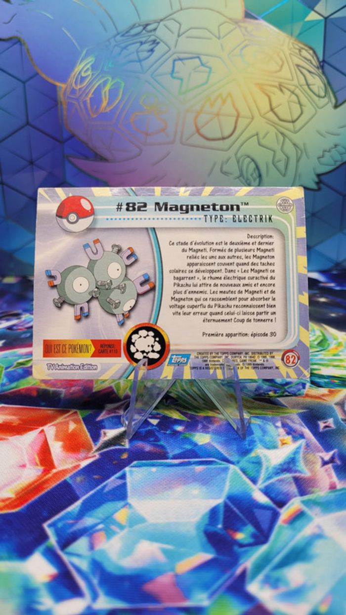 Carte Pokémon Topps n°82 Magnéton Series 1 FR - photo numéro 3