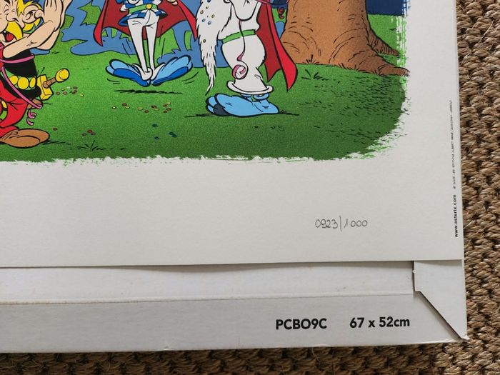 Serigraphie asterix numéroté - photo numéro 2