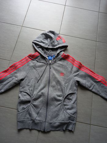 Sweat zippé capuche adidas