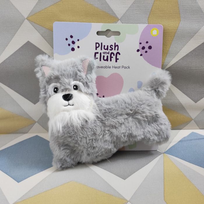 Bouillotte Micro-ondable Peluchée chien gris