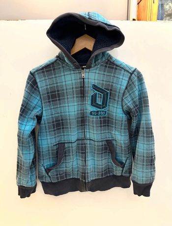 Veste zipé dans les tons bleus