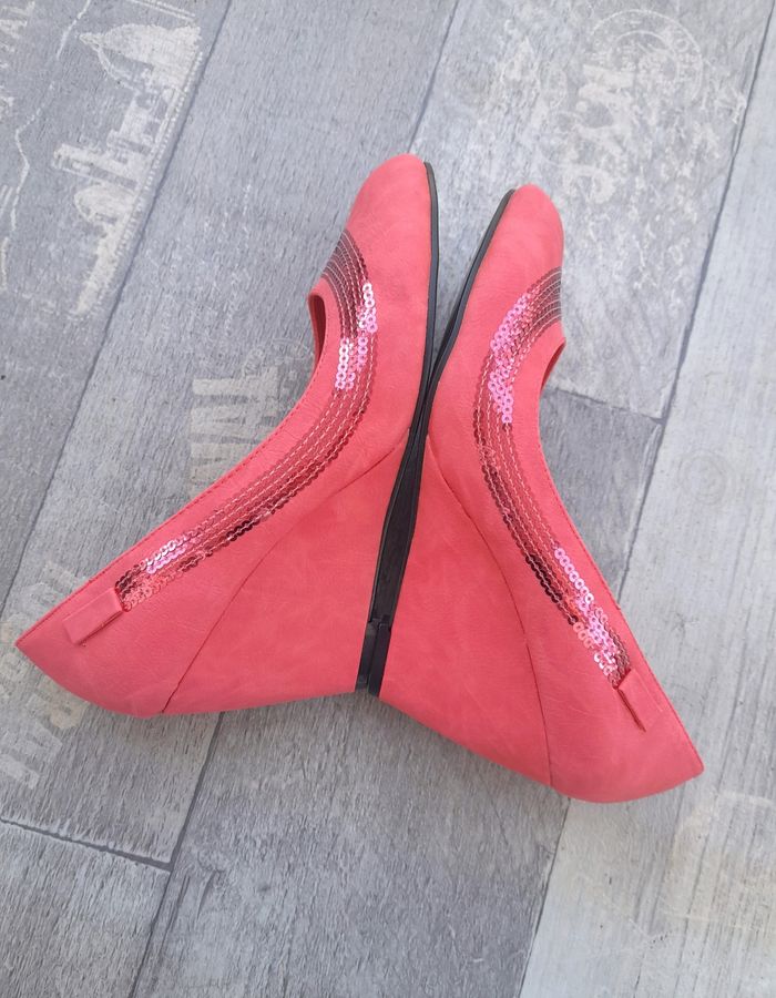 Escarpins à talon compensée et à sequins - O'Moda Libra Pop - photo numéro 3