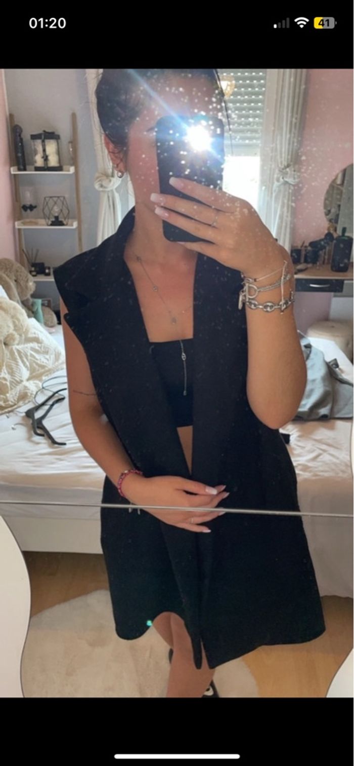 Manteau sans manche Noir - photo numéro 3