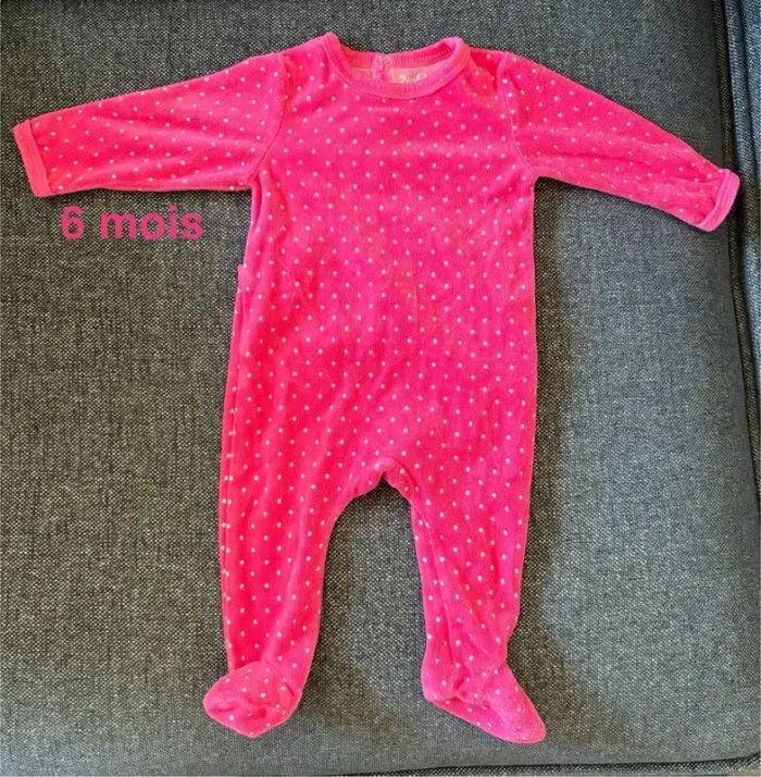 Pyjama velours 6 mois