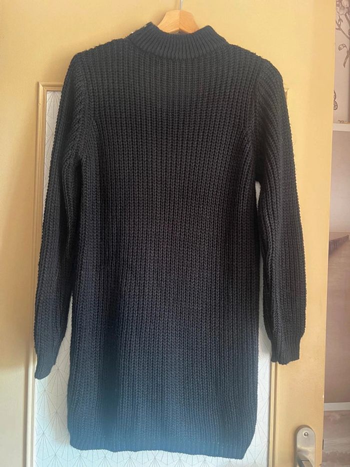 Robe pull noire à perles femme 38-42 comme neuve - photo numéro 3