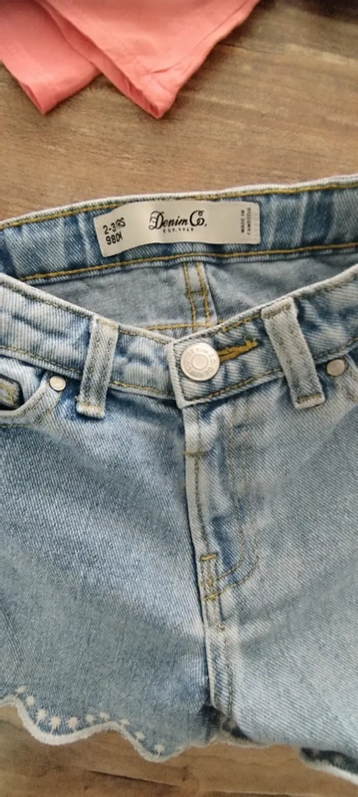 Lot fille 3 ans short + débardeur court - photo numéro 2