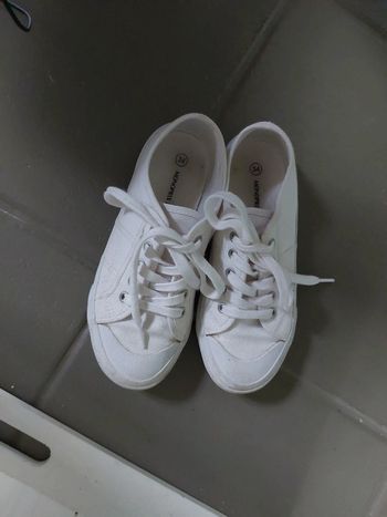 Basquets toiles blanches