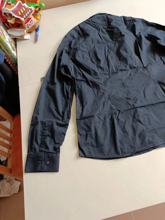 Chemise manches longues brice taille L easy slim stretch noir - photo numéro 6