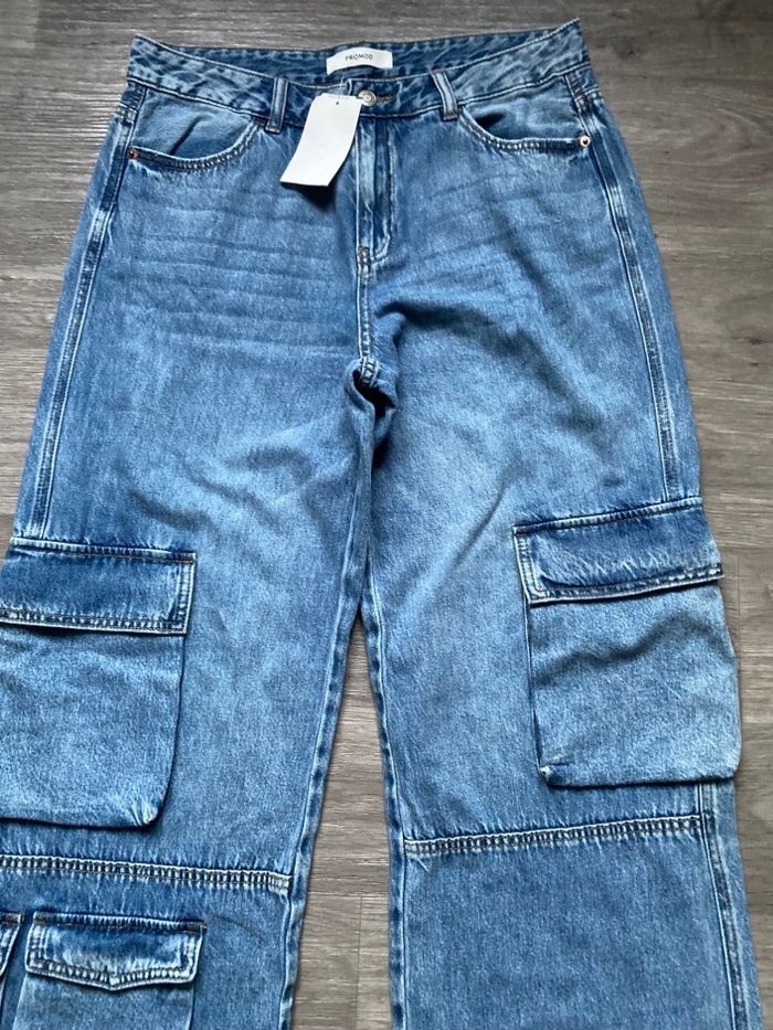 Jean cargo bleu Promod 40 - photo numéro 3