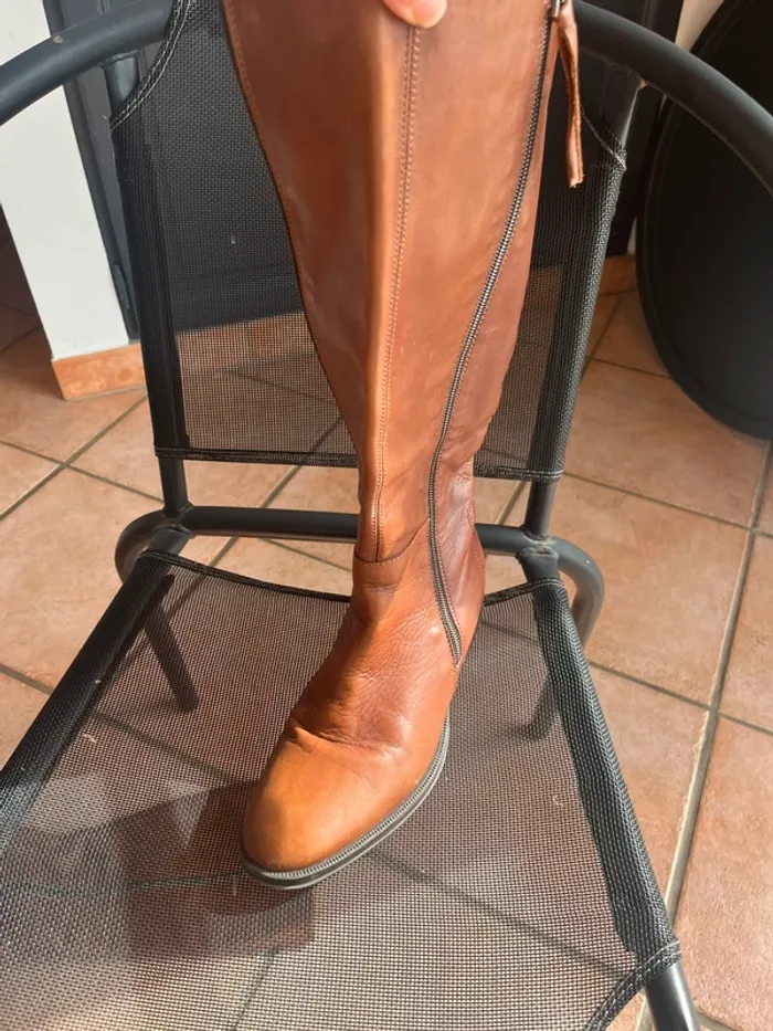Bottes cuir minelli 38 - photo numéro 3